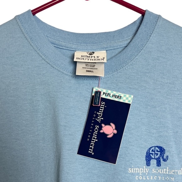 NWT Simply Southern T-shirt Blue Size Small - Picture 5 of 6